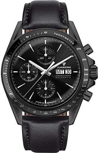 Junkers JUMO Automatik Uhr ETA Valjoux 7750 Saphirglas Tachymeter Pilotenuhr Sonderedition Limitiert 9.22.01.02