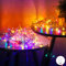 Bunte Lichterkette, 150er Farbige LED Lichterkette Strom, Lichterkette Weihnachtsbaum für Außen und Innen, Multicolored Lichterketten Ausziehbar für Kinderzimmer Balkon Garten Terrasse Hochzeit, 15m