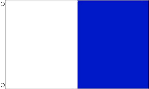 Bandiera della contea irlandese bianca e blu, 100% poliestere con occhielli - FlagSuperstore©