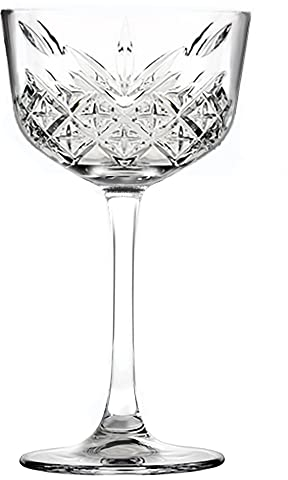 Timeless Vintage Nick & Nora Glasses 5.75oz / 160ml - Pack of 4 - Vintage Inspired Cocktail Glasses