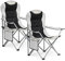 Intimate WM Heart Campingstuhl Klappstuhl 2er Set Strandstuhl mit Aufbewahrungstasche und Getränkehalter für Outdoor Garten Meeresstrand bis 120kg Belastbar Light Grey