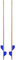 AZZAP Holzstelzen 170cm BLAU - Kinderstelzen Ballance, Holz, 1 Paar