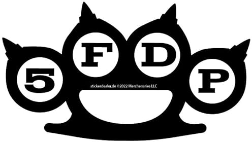 Five Finger Death Punch Aufkleber Knuckleduster Schlagring Sticker ca.14x8 cm