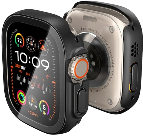 Spigen Cover Thin Fit 360 Compatibile con Apple Watch Ultra 2 49mm e Apple Watch Ultra 49mm - Nero
