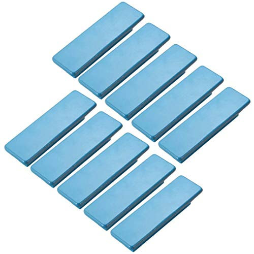 10 STÜCKE Kinder Runde Rosa Holztürgriffe Küchenschrankknöpfe und Griffe Möbel Kleiderschrank Schrankgriff Prägnante Schubladenknöpfe Zieht(Blau CC:64mm)