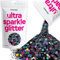 Hemway Ultra Sparkle Glitter - Black Holographic | 100g Multi Size Metallic Flakes for Resin & Epoxy Crafts | Supplies for Tumblers, Festival, Hair, Face, Body, Eye & Nail Art Decoration