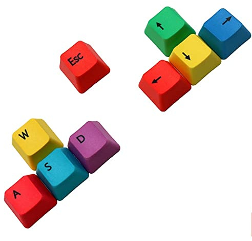 KINHA 9 Tasten OEM Profile PBT RGBY Modifikatoren Tastenkappen WASD/ESC/Direction Keycaps Mechanische Tastatur Tastenkappen Ersatzteile