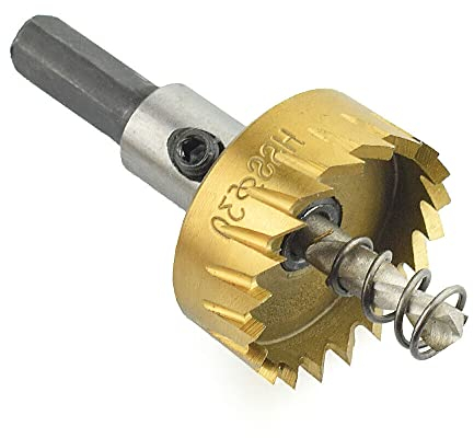 TopHomer 38 mm HSS Lochsäge, Lochbohrer, Bohrmaschine, Metall, Holz, Legierung, 12 – 65 mm