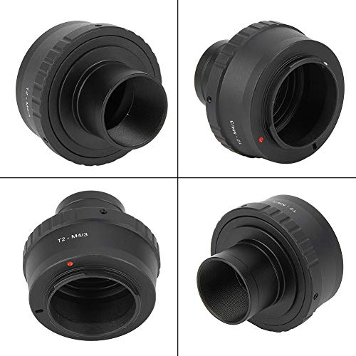 T2 Adapter Mft,T-Mount Adapter 1,25 Inch Für Dmc-Fz38,T-Ring-Adapter Für Celestron,49 Mm T-Ring-Adapter,Teleskop,T2-M4/3 Metall 1,25-Zoll-Adapterring Für Teleskophalterung Für