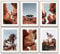 BLCKART Antelope Canyon Wandbilder Wohnzimmer Poster Set Natur Landschaft Wanddeko Wüste Bilder Schlafzimmer Deko Büro (6x DIN A4 (21 x 29,7cm))