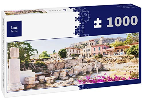 Lais Jigsaw Puzzle Ancient Greece, detail of an ancient street, Plaka district, Athens, Greece, panorama 1000 pieces