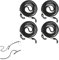 4Pcs Eyeglasses Straps Chain,Black Nylon Non-Slip Glasses Strap Spectacles,Universal Fit Rope Sports Glasses String Adjustable Eyewear Strap Eyewear Holder Sunglasses Strap Lanyards for Men Women