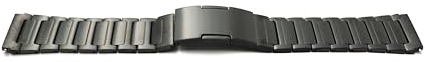 System-S Armband 22 mm aus Titan mit Faltschließe für Huawei Smartwatch in Schwarz