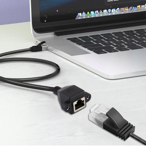 A2ZWORLD Prolunga Cavo Ethernet da 0.6 metri, Supporta MAX 1Gbps, Consgliabile con Cat 5E e Cat 6, Banda Max 250Mhz, Presa di rete RJ45 Maschio e Femmina