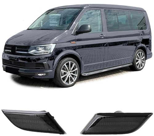 Schwarze LED STRIPE Seitenblinker passend für VW T6.1 ab 2020
