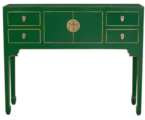Fine Asianliving Chinesische Konsolentisch Orientalische Möbel Beistelltisch Wandtisch Dekotisch Konsole Telefontisch Tischchen Sofatisch aus Holz Kaffeetisch Couchtisch Sidetable China