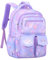 IvyH Zaino Scuola Elementare e Materna - Per Bambina 6-10 Anni, Kawaii Casual Impermeabile Grande Capacità, Da Viaggio - Viola