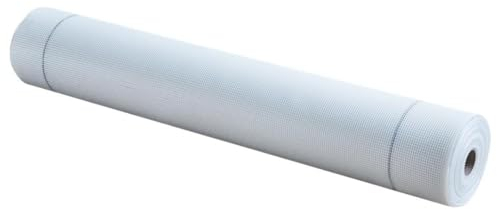 537 ALFA - Treillis en fibre de verre renforcé, 1 pièce, blanc, 500mm x 50m, 165 g/m², maille 4 x 4 mm pour enduit façade, pour éviter toutes fissures