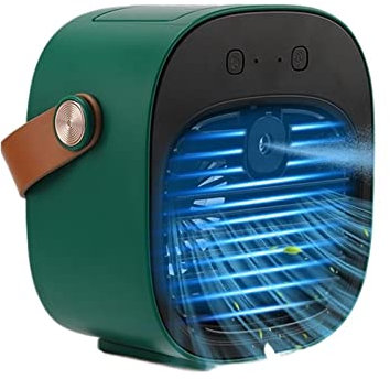 ventilador de aire acondicionado portátil Mini aire acondicionado portátil, enfriador de aire inalámbrico, ventilador de refrigeración recargable por USB, aire acondicionado portátil for habitación, C