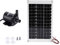 Pompa idraulica solare, Pompa ad acqua solare senza spazzole DC 12V Pompa sommersa Pannello solare Elettromagnetico Anfibio Giardino Acquario Pompa acquario per stagni, giardino faunistico, cascata(Co