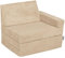 KiddyMoon Kindersessel Aufklappen Aus Schaumstoff Sessel Für Kinder Kinderstuhl Für Kinderzimmer Stuhl Faltmatratze Matratzen Relaxsessel Kuschelsessel, Beige