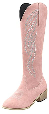 Stivaletti Bassi Donna Stivali Donna Alti Fino al Ginocchio Stivali Texani Donna Stivali Donna Pelle Lucida Stivali Bassi Donna Stivali Alti Donna con Zeppa Plateau sopra Il