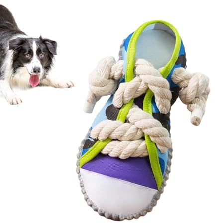 Fukamou Hundespielzeugschuh - Langlebiges Quietschspielzeug Für Hunde | Interaktives Spielzeug Zum Kauen Von -Schuhen, Turnschuhe Zum Trainieren Der Kaufähigkeit Und Zur Vorbeugung Von Zahnstein