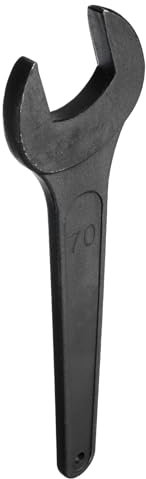 sourcing map Single Open Ended Spanner Wrench, 70mm, Thicken Carbon Steel Open End Wrench Tool for Automotive Repair and Furniture Assembly, Black
