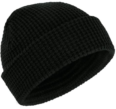 Kiiwah Beanie Mütze Unisex Fischermütze Warme Wintermütze Retro Trawler Kurze Strickmütze Skullcap Fisherman für Herren und Damen In Winter Herbst