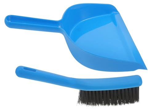 GOOHOCHY 1set Mini Dustpan and Brush Set Compact Cleaning Tool for Home Office and Car Interiors Lightweight Desktop Broom and Dustpan Combination for Easy Storage and Use for Pet Hair and
