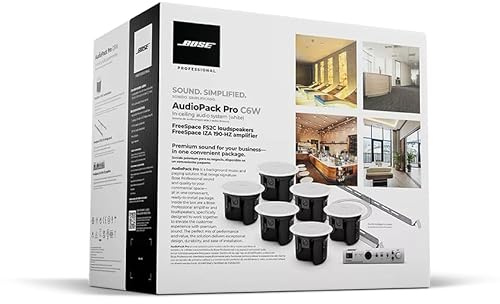 Bose Professional AudioPack Pro C6 120-volt in-Ceiling Loudspeaker Pack - White