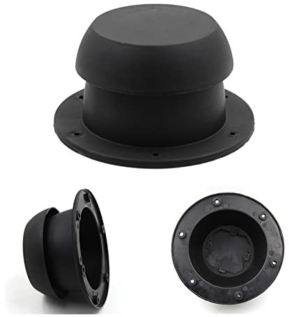 HPHPH Lüftungskappe, Hitzebeständigkeit, RV-Teile, Oben montiertes Zubehör, Auslass, Auspuff, Pilzkopfform, Korrosionsschutz, Kombi, Zubehör(Noir)