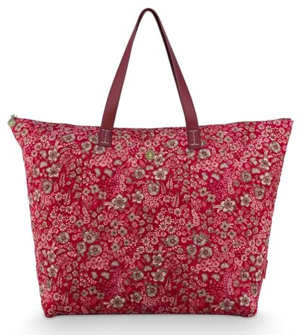 Pip Studio Tilda Tote Bag Large Quilted Daisy Dreams Red 66x20x44cm