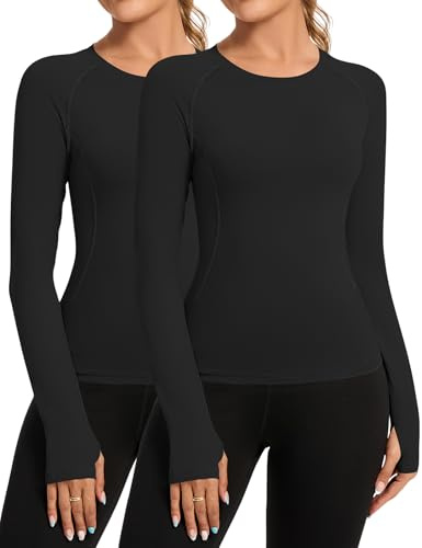 Rapbin Sportshirt Damen Kurzarm Funktionsshirt T Shirt Damen Gym Yoga | Atmungsaktiv und schnelltrocknend, Stretch Slim Fit, Rundhals Kurzarm, für Gym, Yoga, Running und Workout