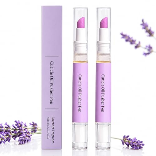Cuticle Oil Pens for Nail Care - 2PCS Natural Nail Oil Pens for Nail Repair & Strengthening - Natural Ingredients Nail Care Set - Hydrating Nail Serum Strengthener for Damaged Nails & Weak Nails