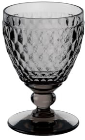 Villeroy und Boch Boston Coloured Weißweinglas Smoke, 230 ml, Kristallglas, Grau