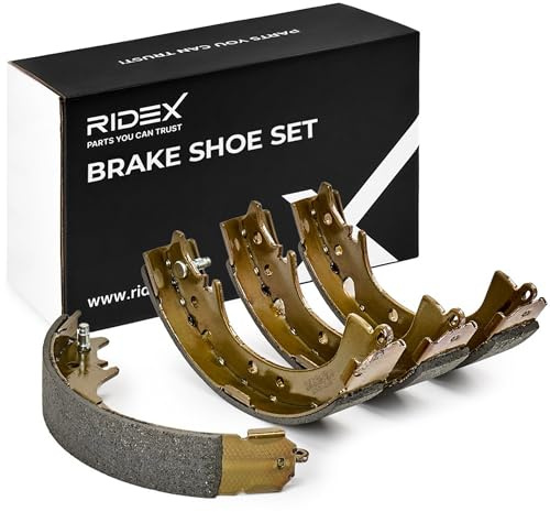 RIDEX Bremsbacken Satz für Trommelbremse Hinten ohne Hebel Kompatibel mit TOYOTA RAV 4 II CLA2, XA2, ZCA2, ACA2 70B0167