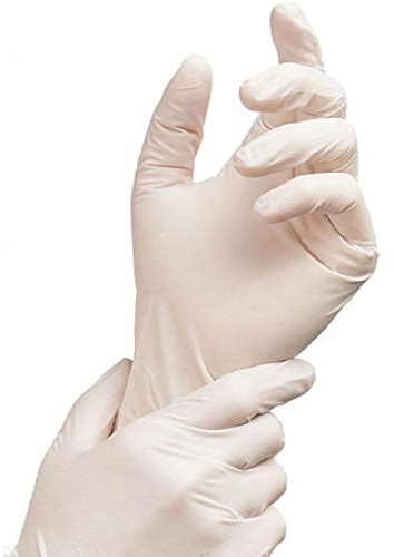Clim Profesional - Guantes de látex sin polvo ambidiestros. Caja 100 uds. Talla mediana. Para examen y manipulación de alimentos y ámbito profesional médico sanitario