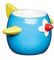 KitchenCraft Ceramic Aeroplane-Shaped Novelty Egg Cup, 10 x 9 x 7 cm (4 x 3.5 x 3) - Blue