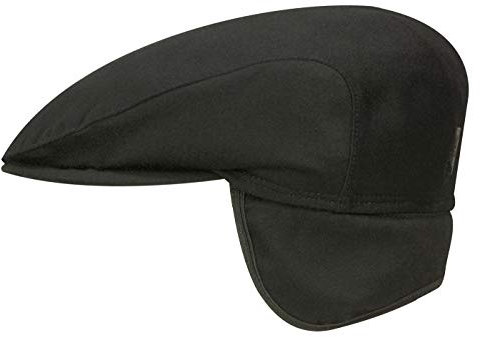 Wigens Ivy Slim Cap Sportmütze mit Ohrenklappen aus Schurwolle Loro Piana - Schwarz (999) - 60 cm