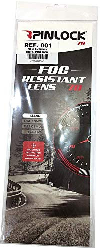-NZI- Pinlock 70 MAX VISION 100% para todos los modelo de casco de la marca, incluye tetones de fijación