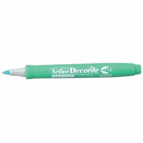 Artline 'Decorite' Pastel Green Marker Pen 1.0mm for Card, Glass, Metal and Plastic