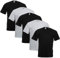 Fruit of the Loom Original T - Camiseta Manga Corta para Hombre (Pack de 5 Unidades) - 3 Negro/2 Gris Jaspeado - Talla M