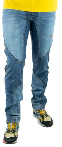 Jeanstrack Garbi Pantalón de Escalada y Trekking para Hombre (Garbi Jeans) (FR/ES, Letras, M, Regular, Regular, Jeans)