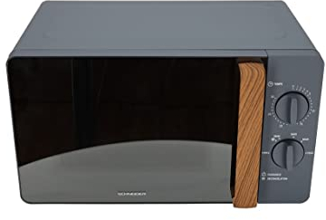 SCHNEIDER SCMWN20SMG, Micro-ondes FJORD, Monofonction, 20 Litres, 700 Watts, Fonction Décongélation, Gris