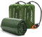 HONYAO Saco de Dormir Emergencia, Mantas Termica de Aluminio, Supervivencia Bivy para Vivac, Cámping, Excursionismo, Trekking (Verde con Silbar#2)