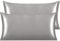 NTBAY Silk Satin Pillowcases - Satin Pillowcase for Hair and Skin, Pillow Cases 2 Pack with Envelope Closure, 50x90 cm, Dark Grey