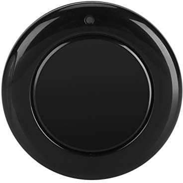 Nikou Trasmettitore remoto wireless a parete 433 MHz, trasmettitore rotondo RF EV1527 Telecomando 1 pulsante Regola(Nero)