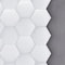 54 Stück Wandpaneele Norm Design 3D Wanddeko Fliesen (Weiß)