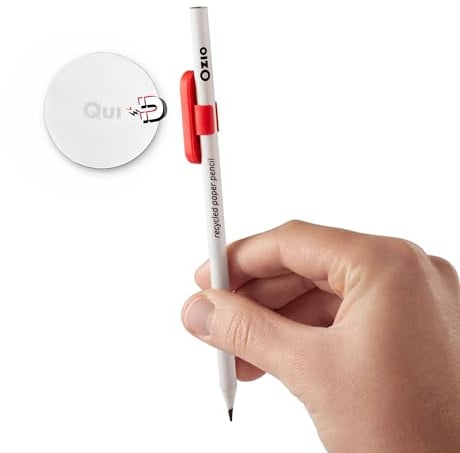 Ozio Magnetische Stifthalter, Kühlschrank Stifthalter, Magnet Bleistifthalter Clip, Schreibtisch Gadgets, Büro Zubehör, Rot